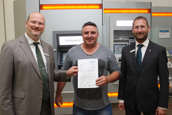 Die glücklichen Gewinner.