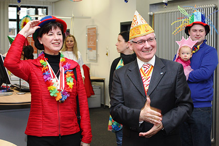 Faschingsdienstag in unserer Filiale Ludwigshafen-Mitte